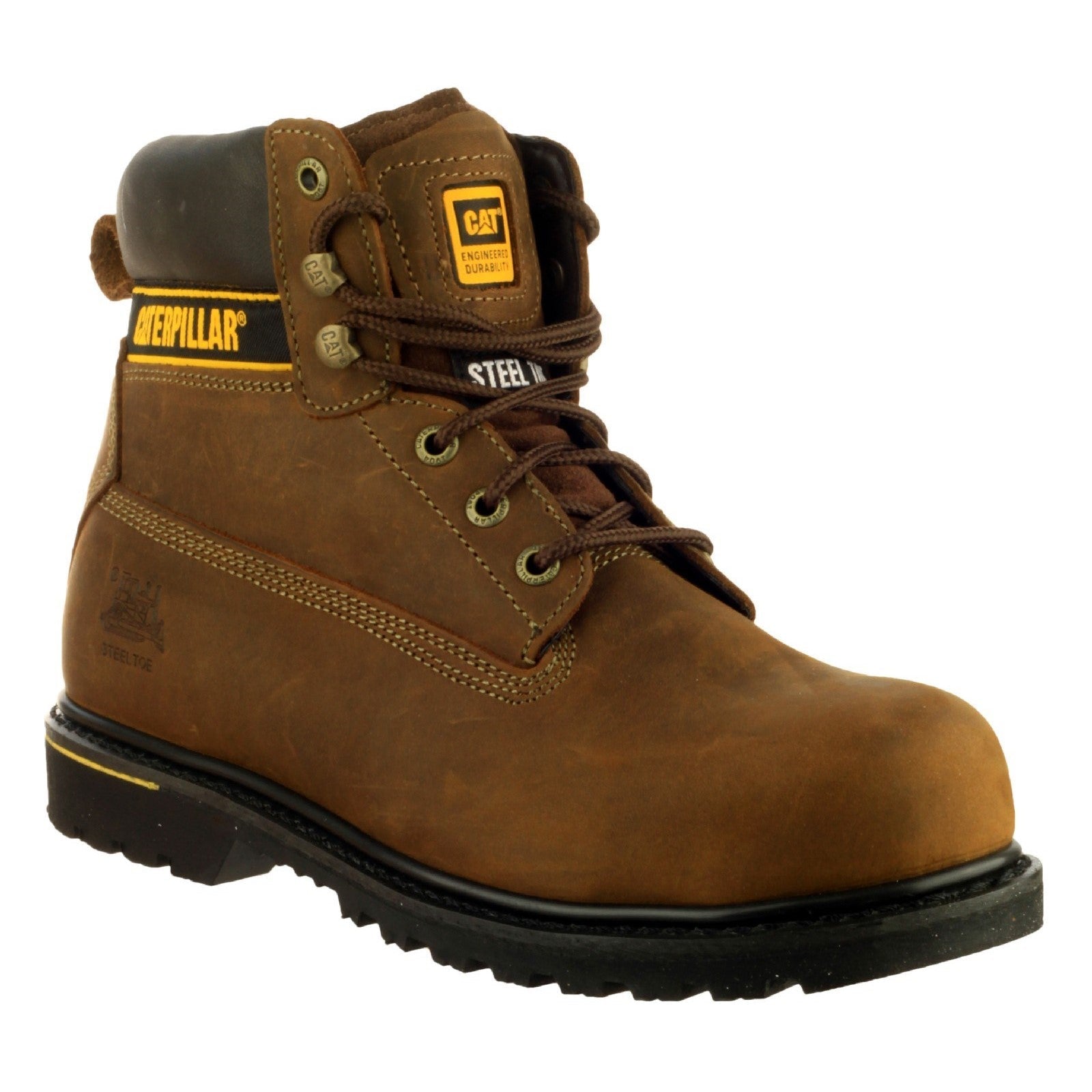 Caterpillar Holton S3 Safety Boot in Brown 