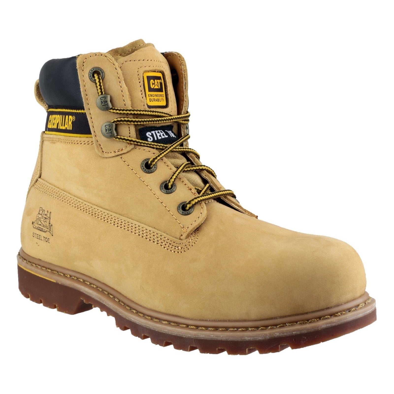 Caterpillar Holton S3 Safety Boot in Honey 