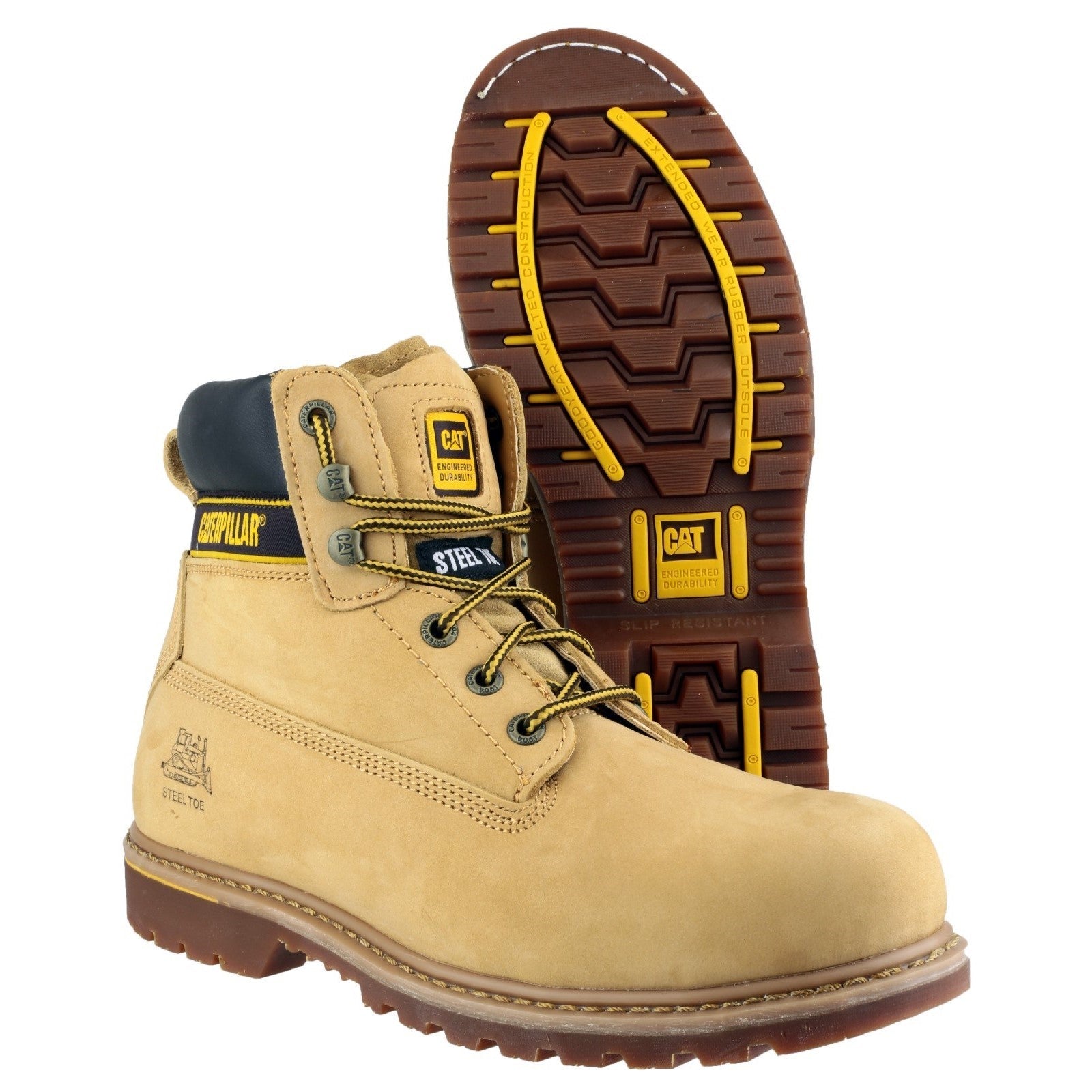 Caterpillar Holton S3 Safety Boot in Honey 