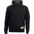Caterpillar Logo Panel Hooded Sweatshirt in Black #colour_black