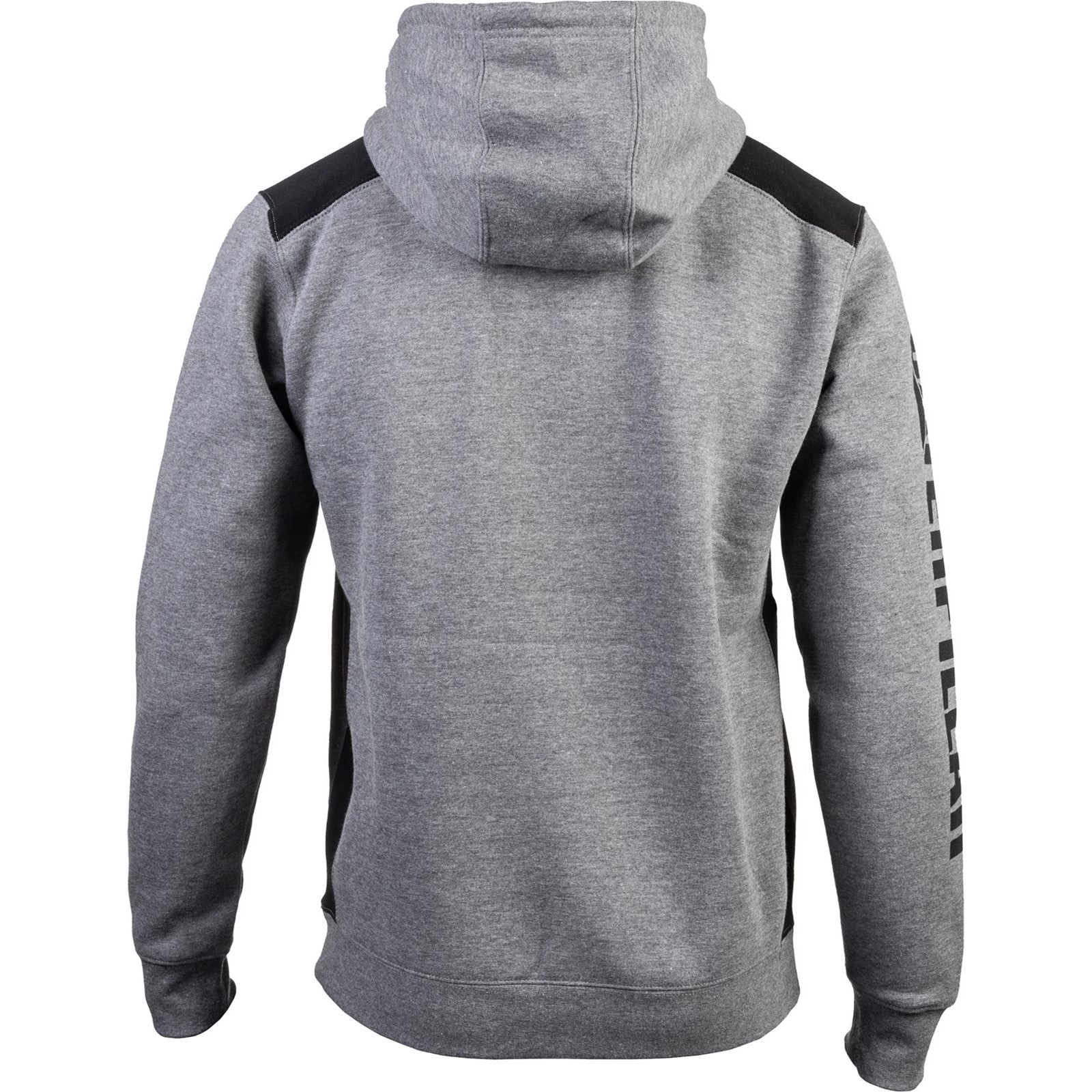 Caterpillar Logo Panel Hooded Sweatshirt in Dark Heather Grey 