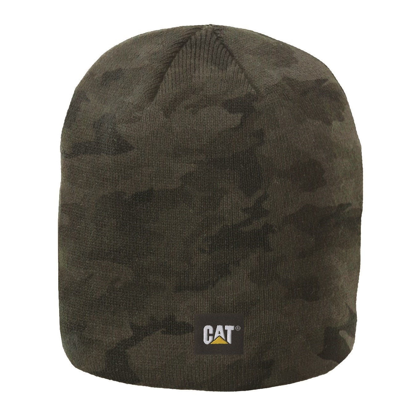 Caterpillar Logo Knit Cap in Night Camo 