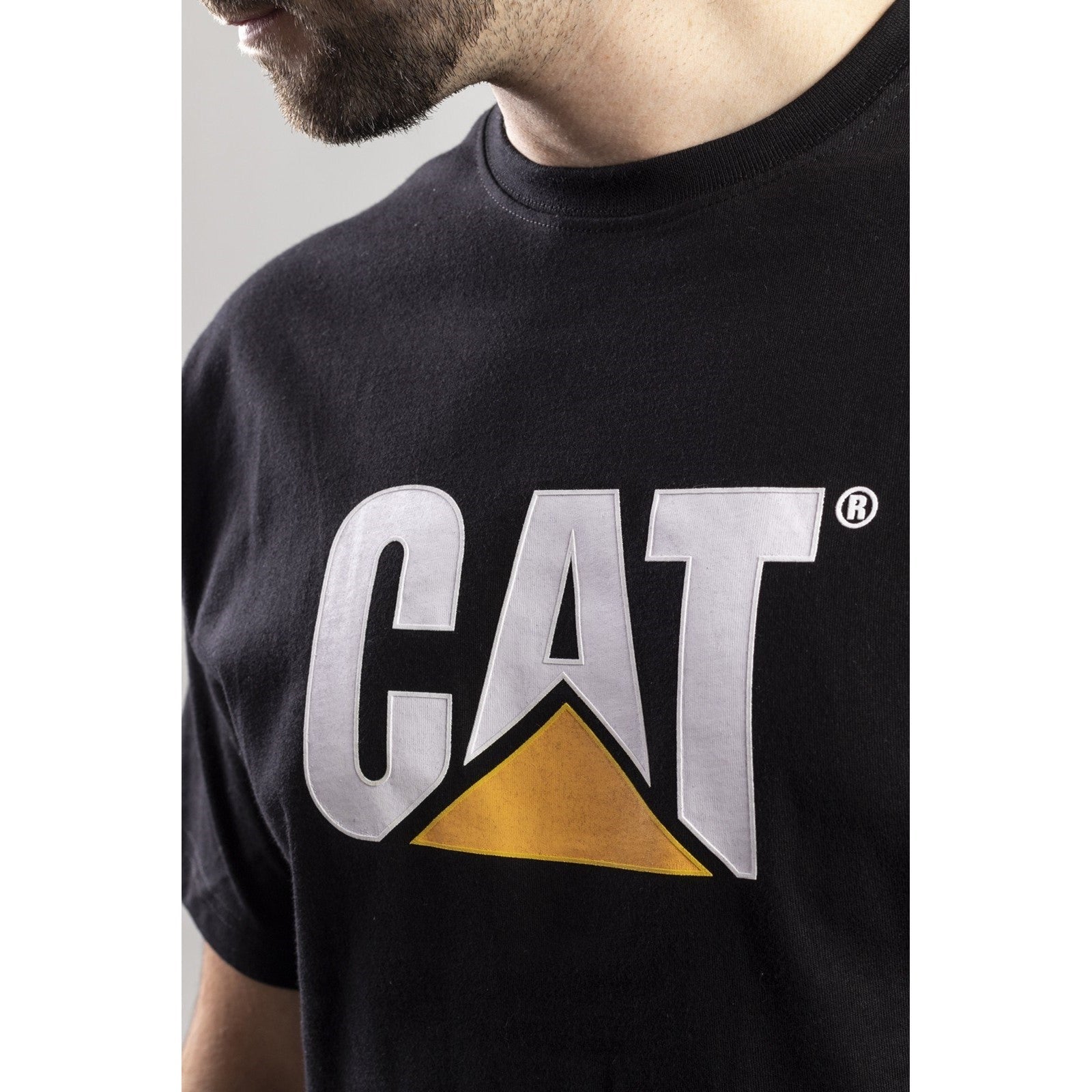 Caterpillar Trademark Logo T Shirt in Black 
