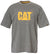 Caterpillar Trademark Logo T Shirt in Dark Heather Grey #colour_dark-heather-grey