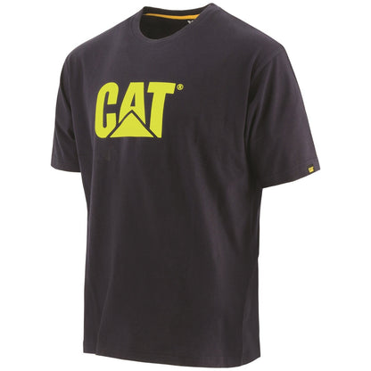 Caterpillar Trademark Logo T Shirt in Navy 