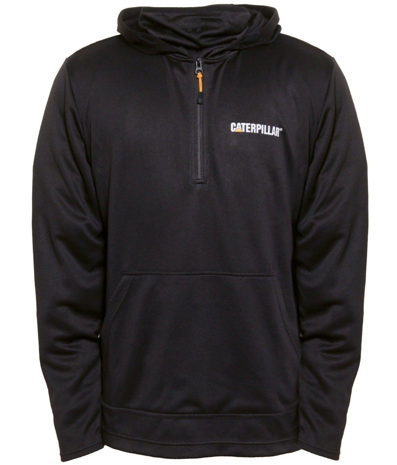 Caterpillar Guardian Quarter Zip Hoodie in Black 