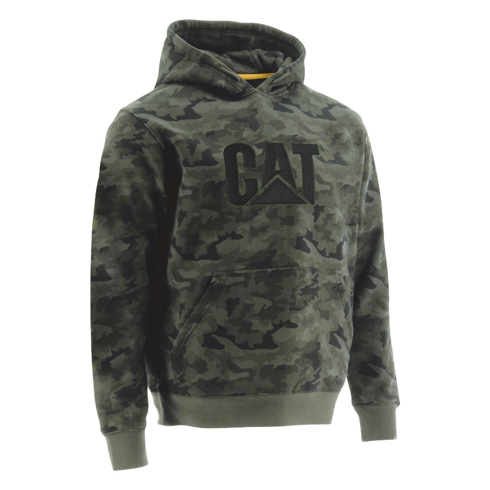 Caterpillar Trademark Hooded Sweatshirt in Night Camo 