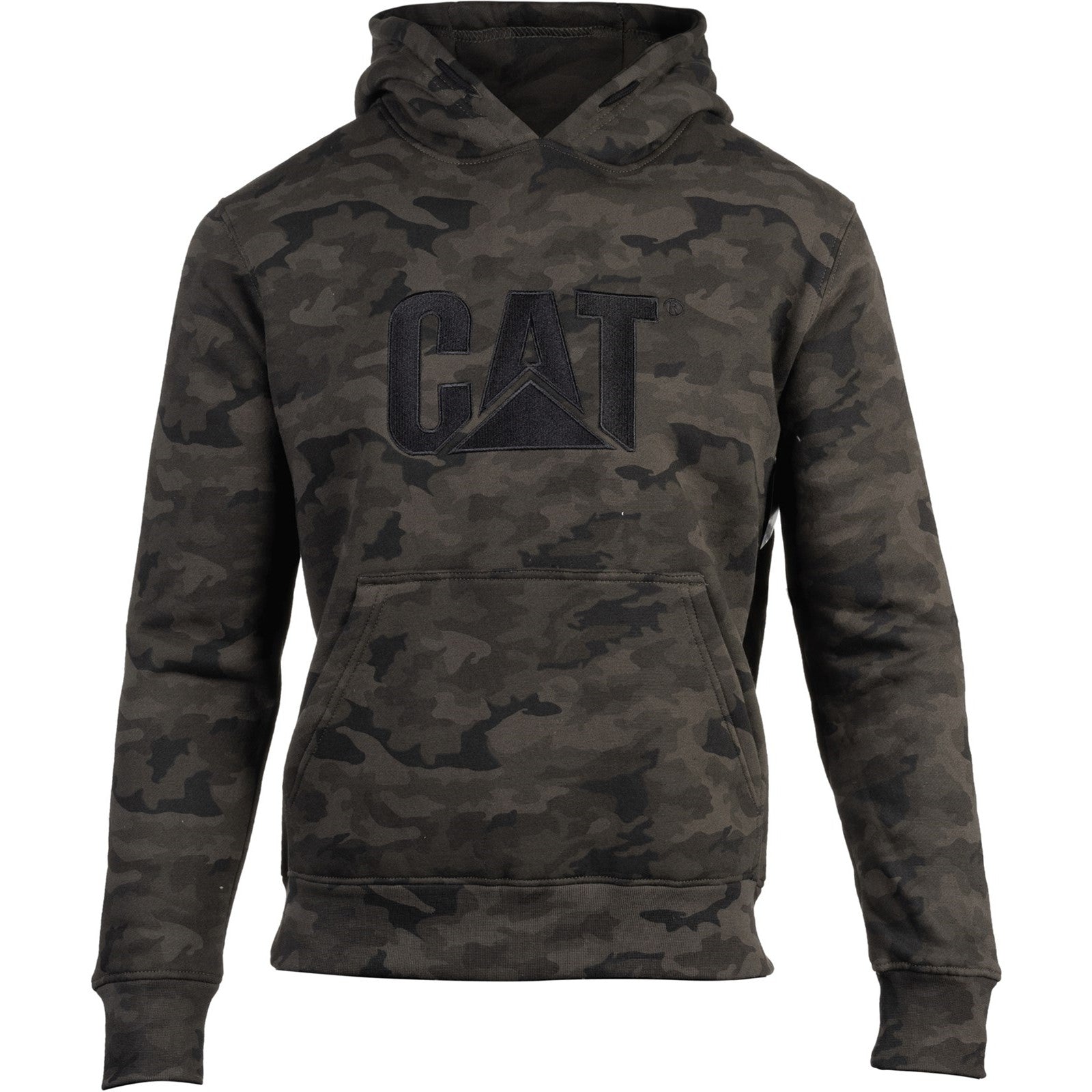 Caterpillar Trademark Hooded Sweatshirt in Night Camo 