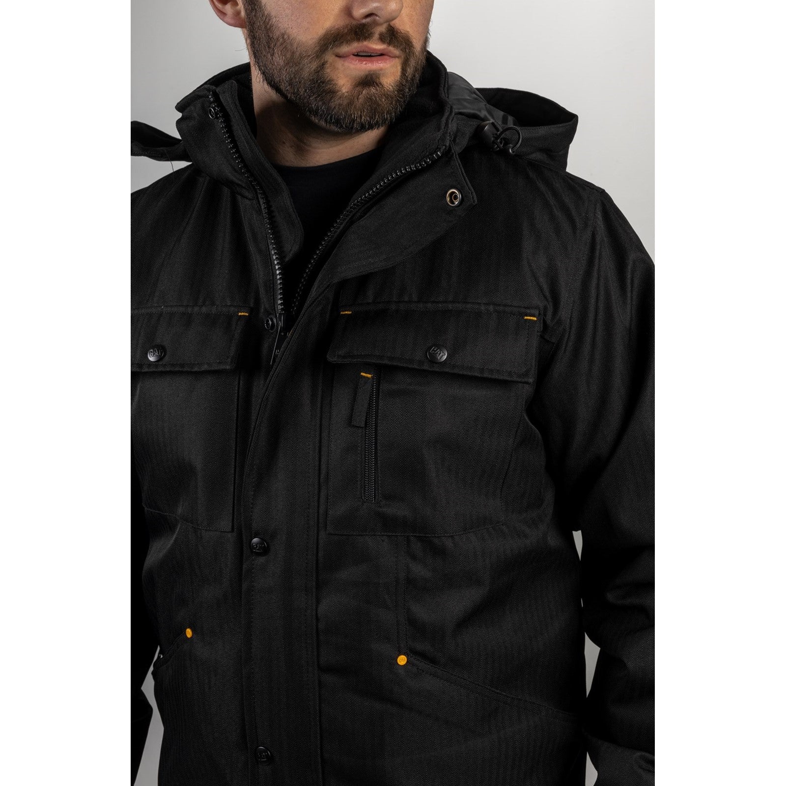 Caterpillar Stealth Insulated Workwear Jacket in Black 