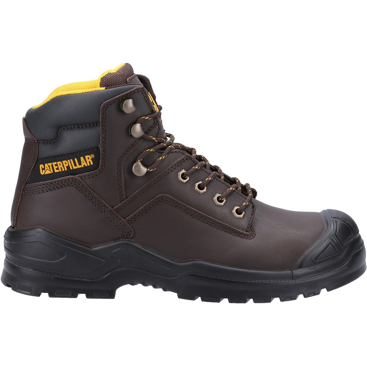 Caterpillar Striver Mid S3 Safety Boot in Brown 
