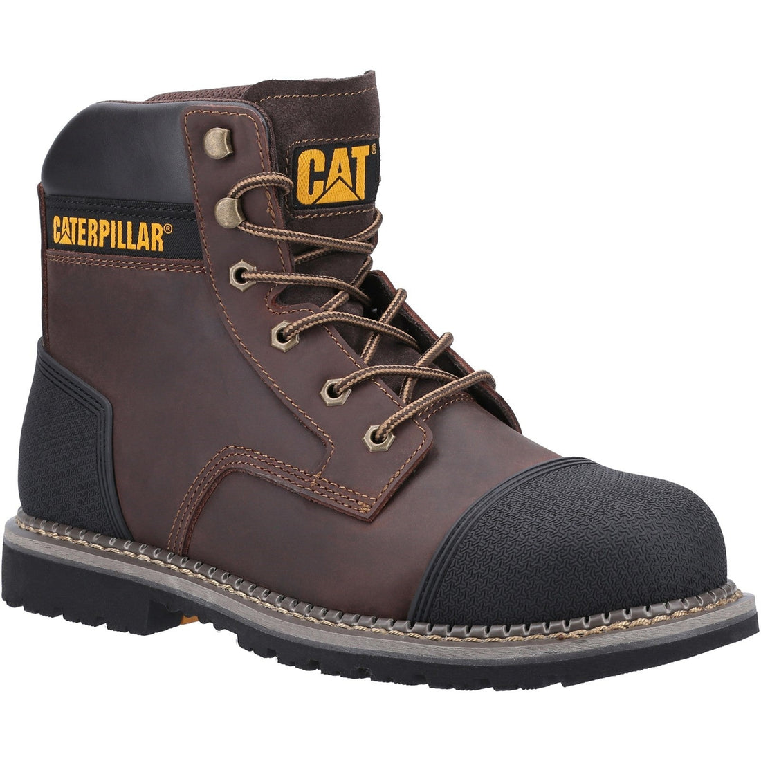 Caterpillar Powerplant S3 Safety Boot in Brown