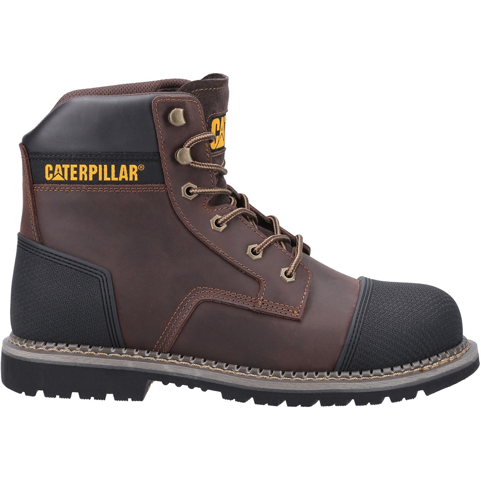 Caterpillar Powerplant S3 Safety Boot in Brown