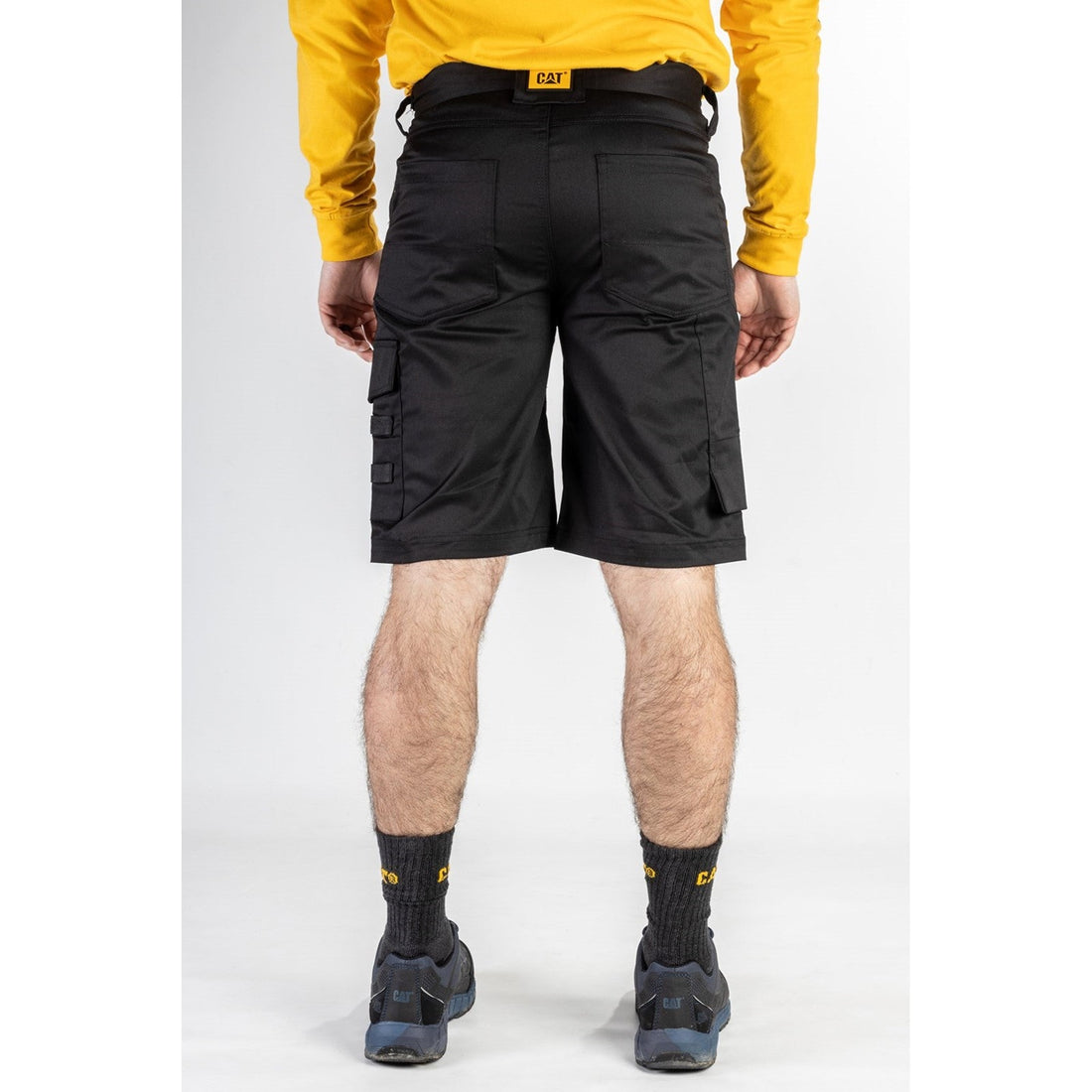 Caterpillar Tracker Shorts in Black