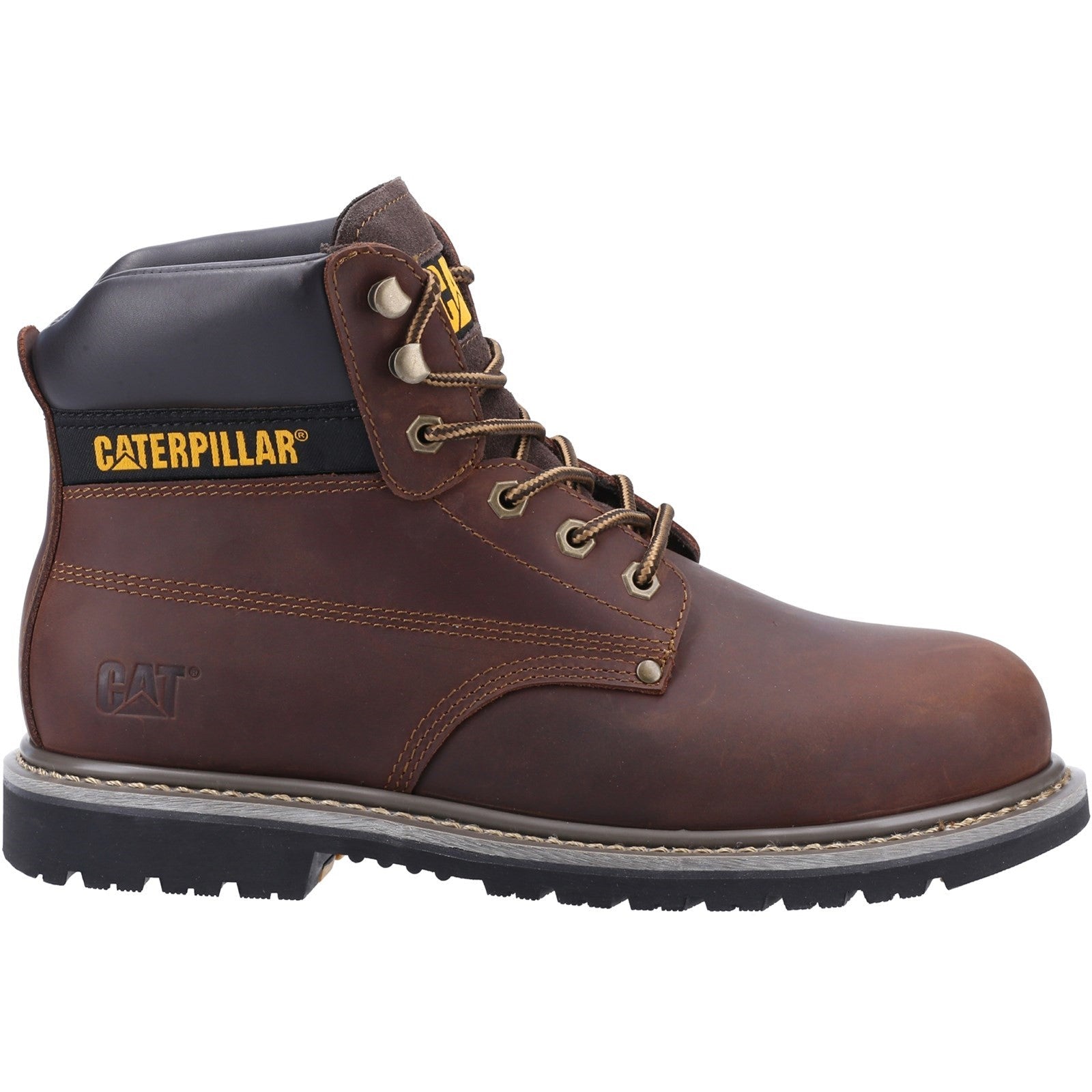 Caterpillar Powerplant S3 Gyw Safety Boot in Brown 