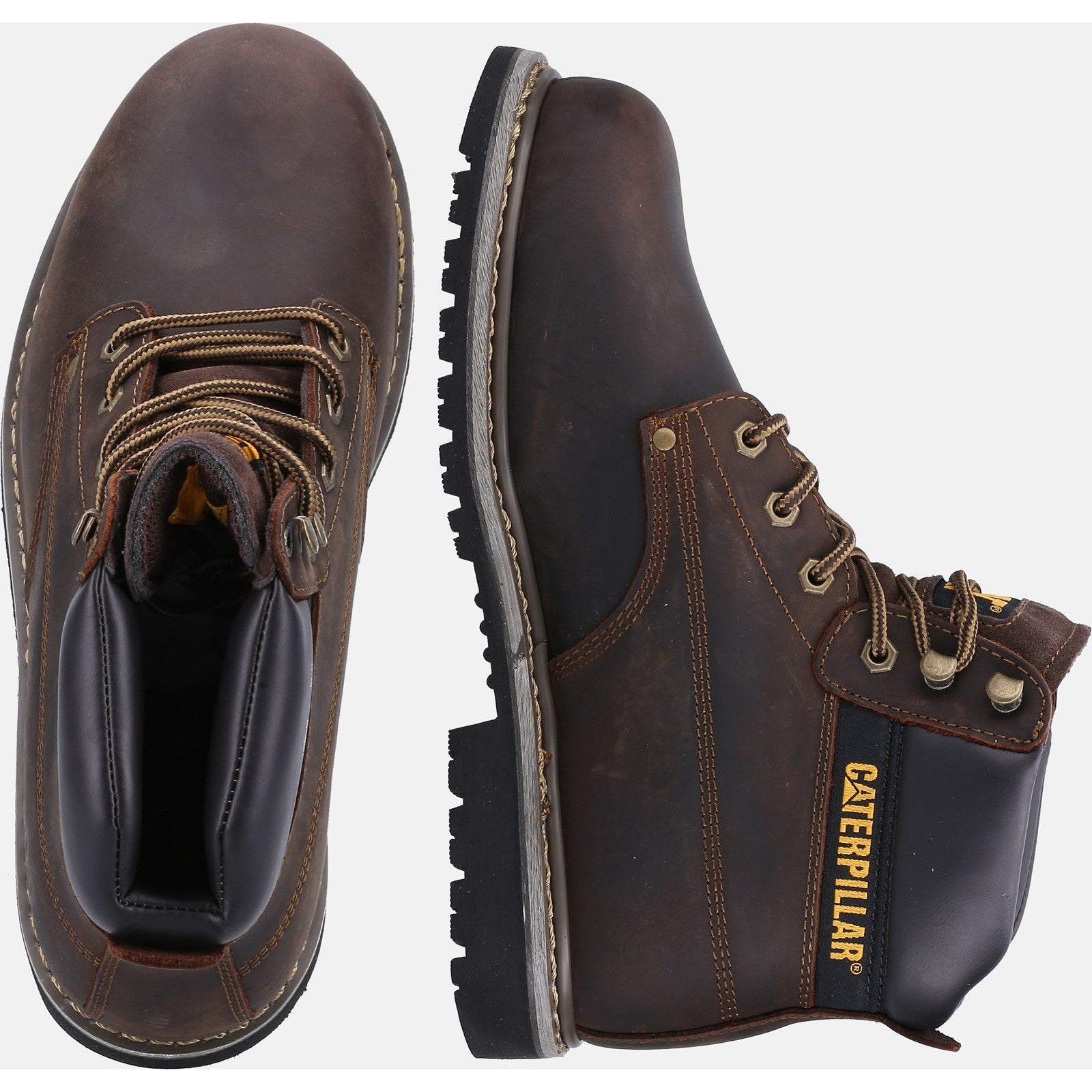 Caterpillar Powerplant S3 Gyw Safety Boot in Brown 