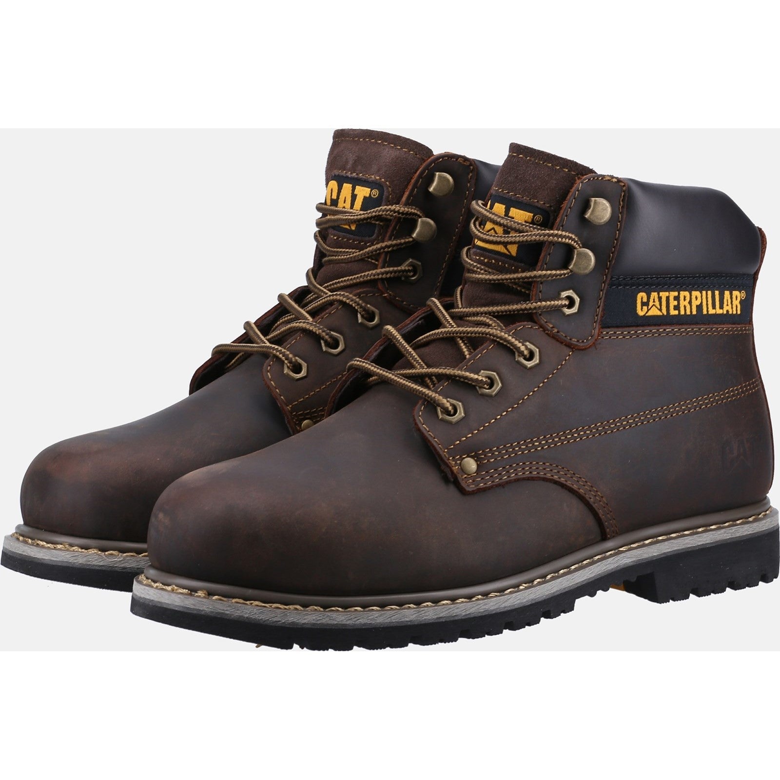 Caterpillar Powerplant S3 Gyw Safety Boot in Brown 