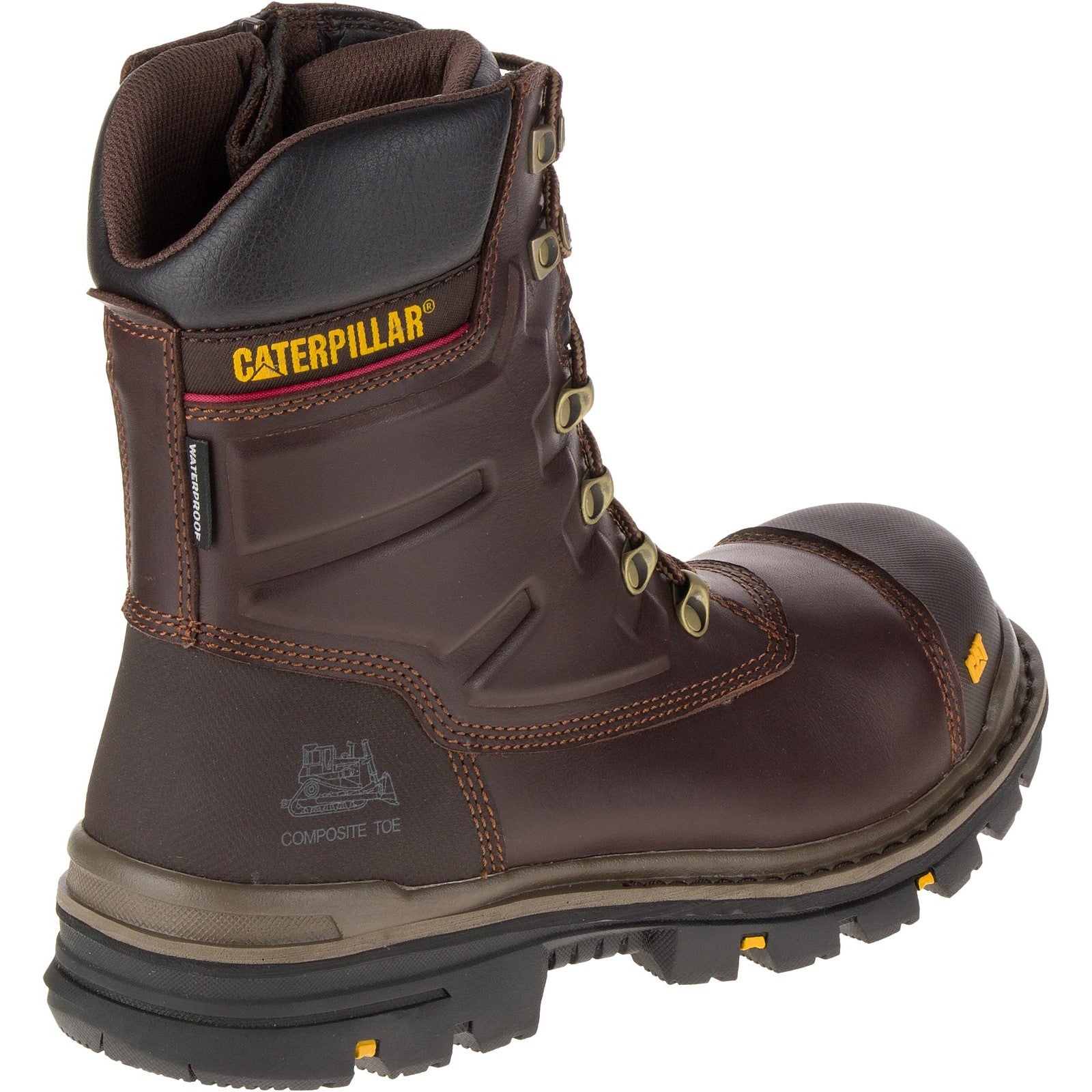 Caterpillar Premier Waterproof S3 Safety Boot in Brown 
