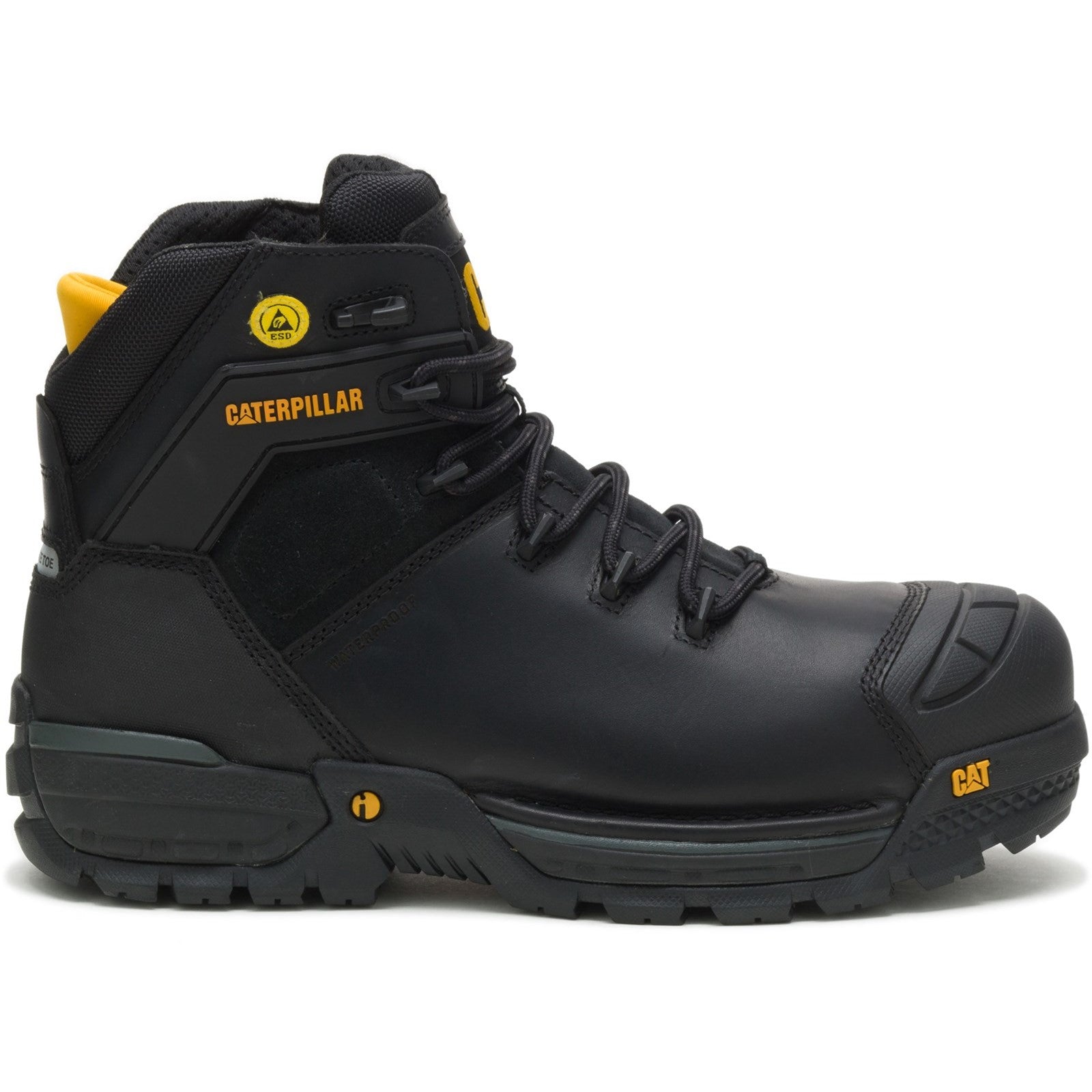 Caterpillar Excavator Safety Boot in Black 