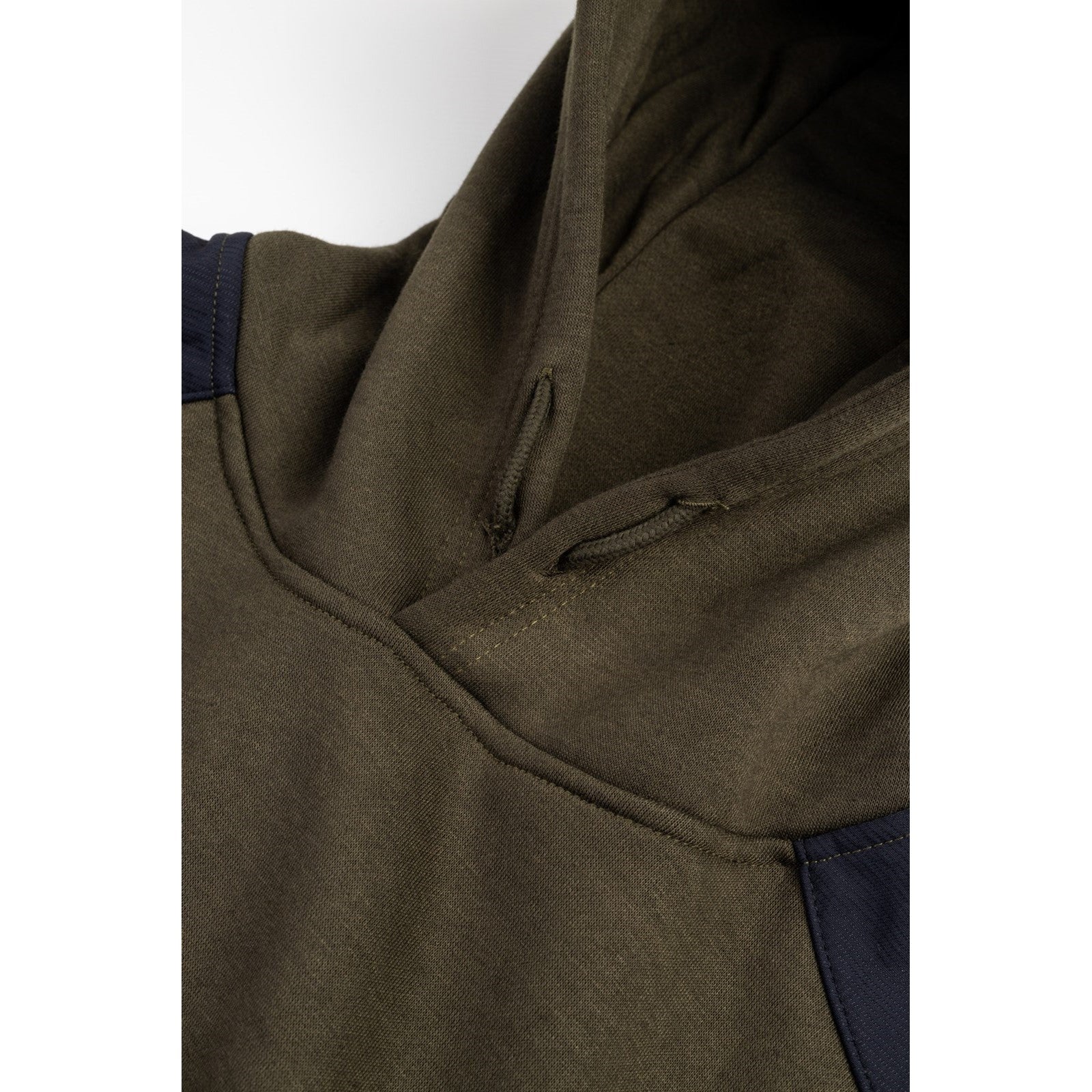 Caterpillar Essentials Hooded Sweatshirt. Army Moss. Hood 