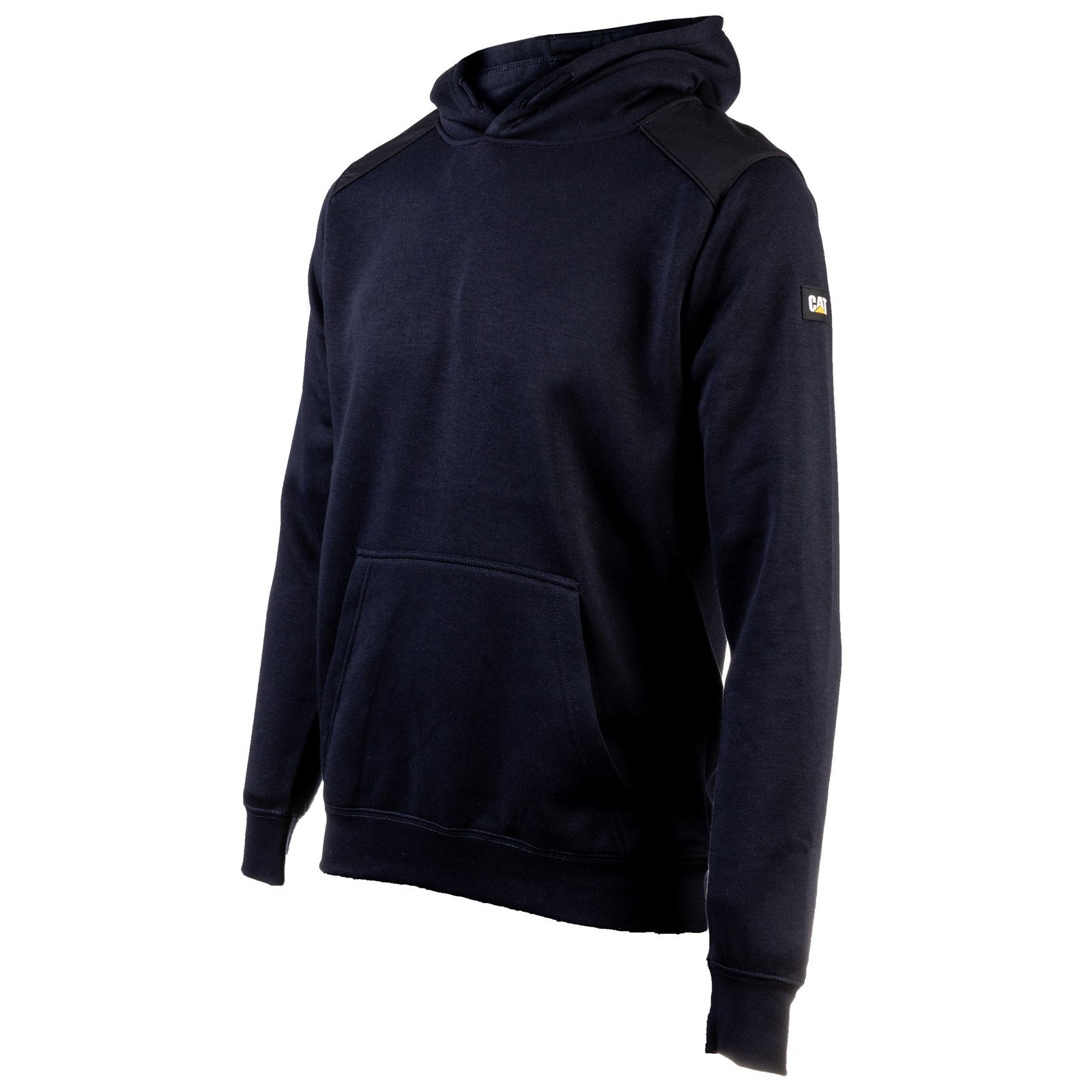 Caterpillar Essentials Hooded Sweatshirt. Navy. Full View 