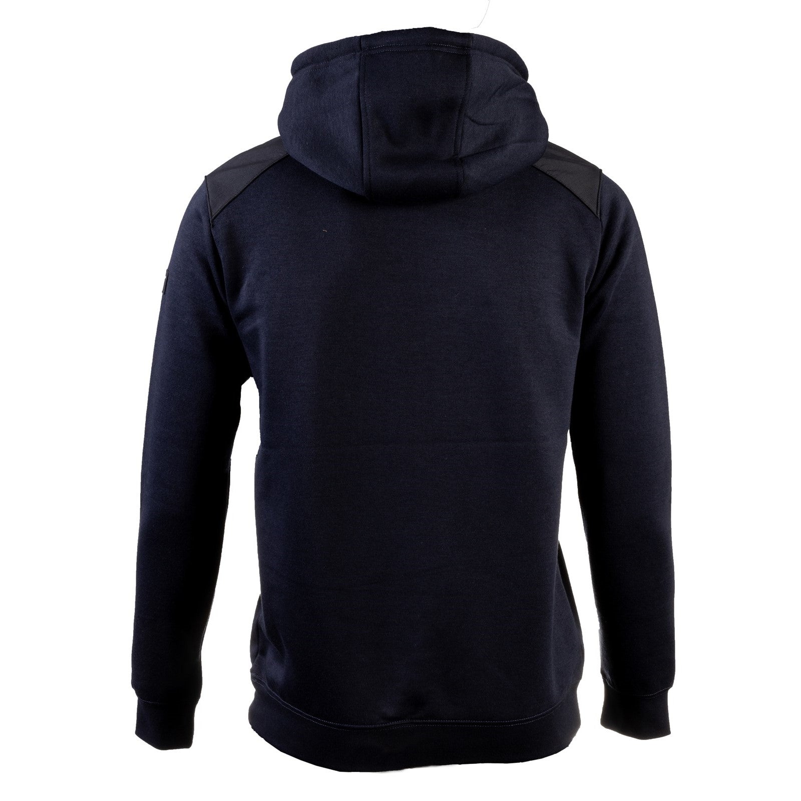 Caterpillar Essentials Hooded Sweatshirt. Navy. Rear View 