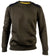 Caterpillar Essentials Crewneck Sweatshirt in Army Moss #colour_army-moss