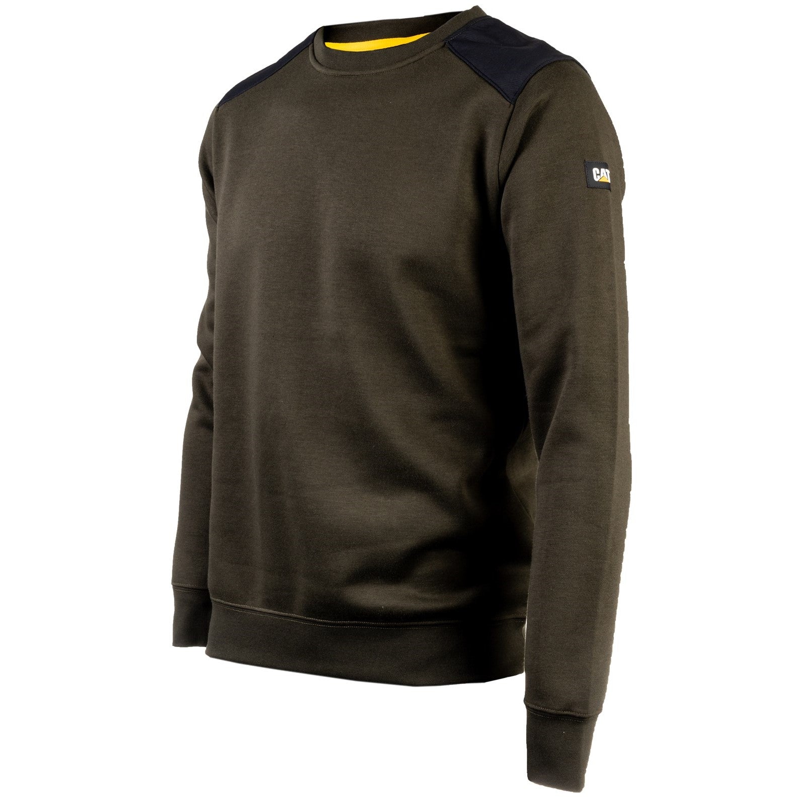 Caterpillar Essentials Crewneck Sweatshirt in Army Moss 