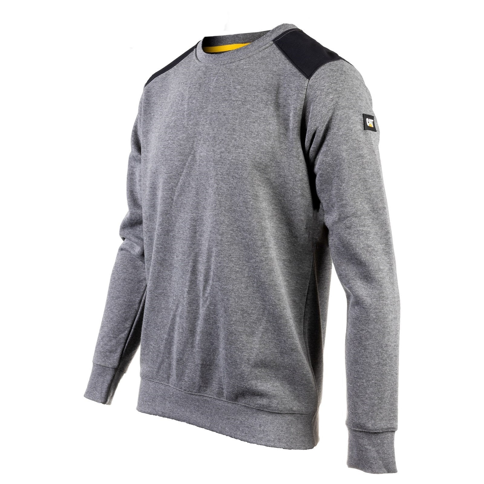 Caterpillar Essentials Crewneck Sweatshirt in Dark Heather Grey  