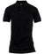 Caterpillar Essentials Polo Shirt. Black.. Front View #colour_black