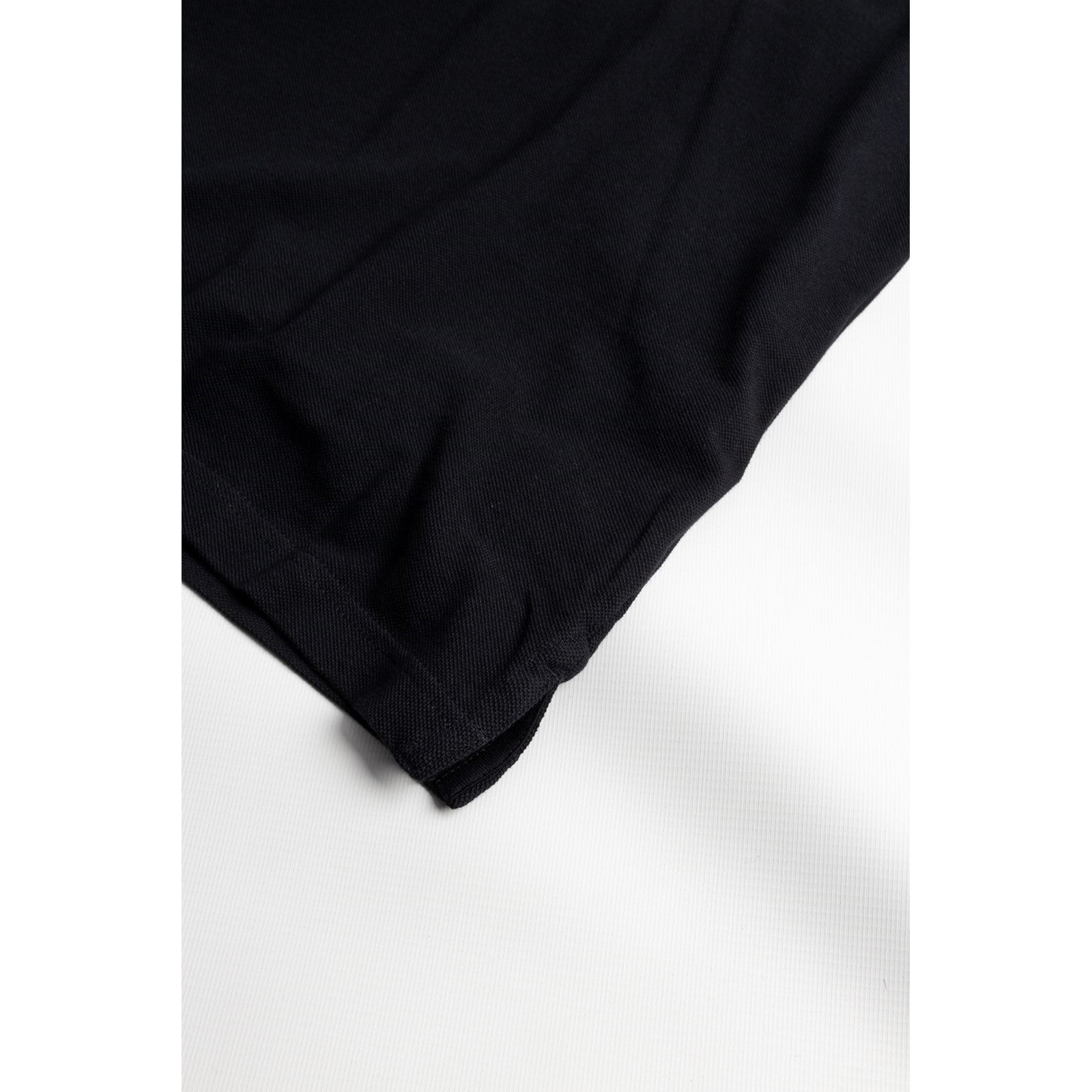 Caterpillar Essentials Polo Shirt. Black. Sleeve 