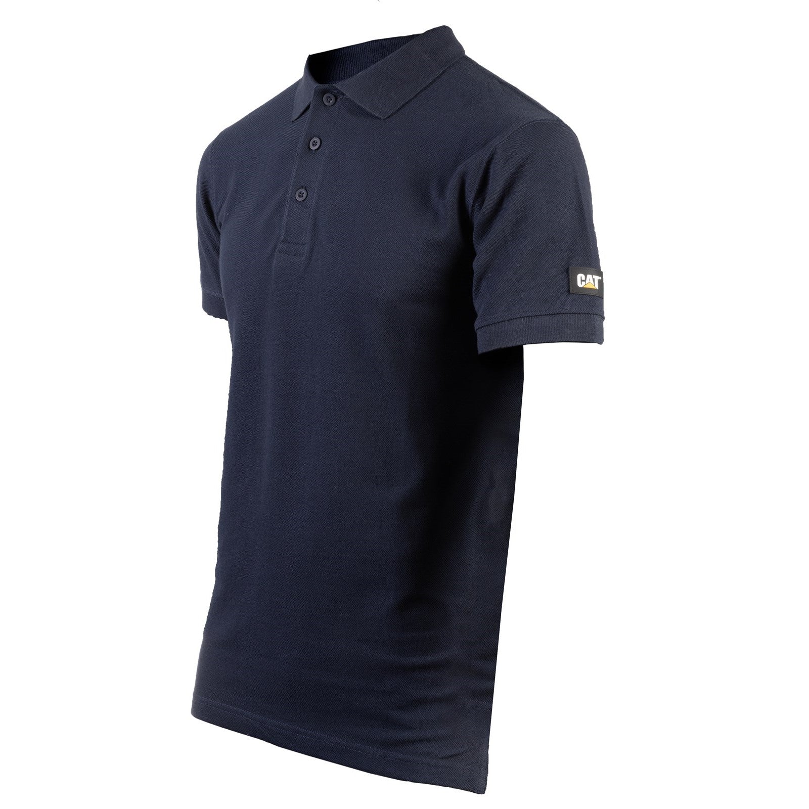 Caterpillar Essentials Polo Shirt. Navy. Full view 