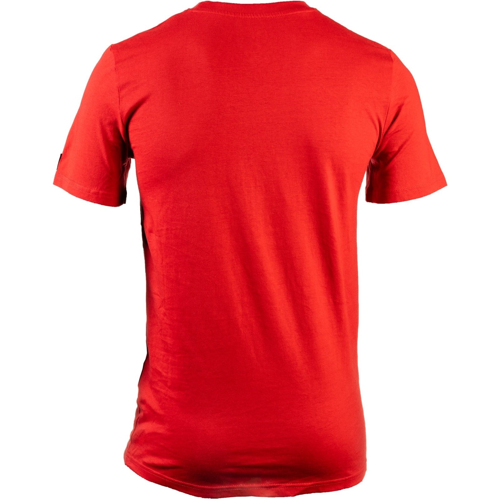 Caterpillar Essentials Short Sleeve T Shirt. Hot Red. Rear View  