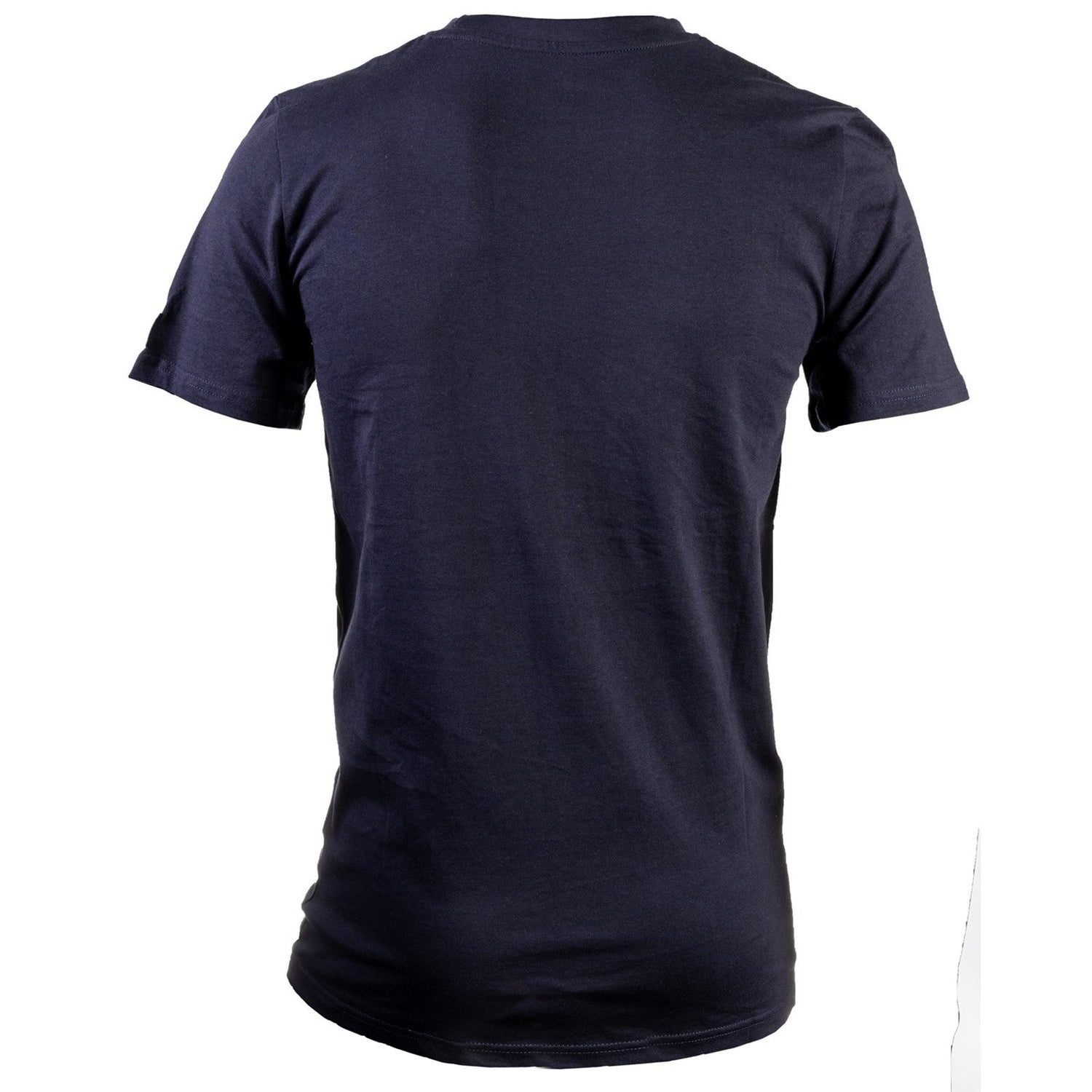 Caterpillar Essentials Short Sleeve T Shirt. Navy. Rear View 