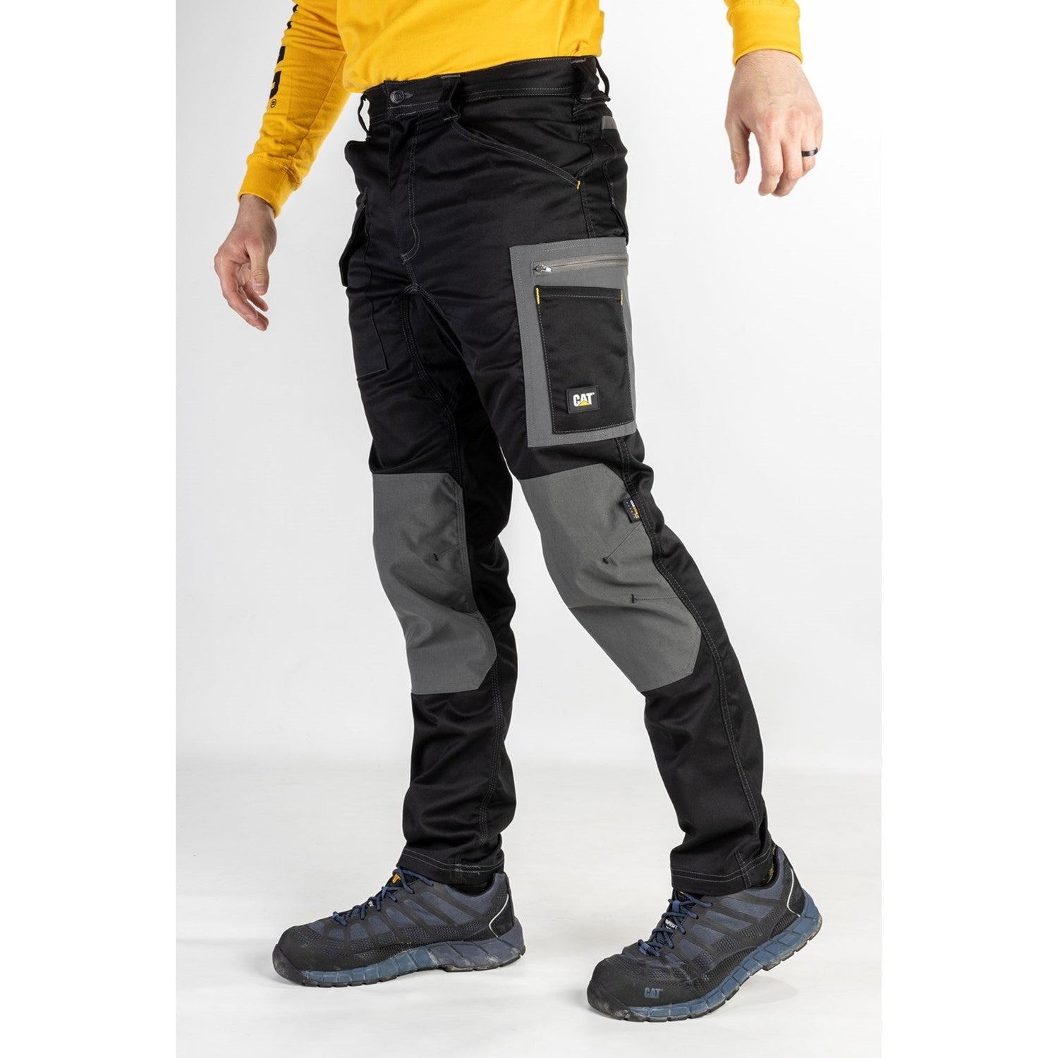 Caterpillar Essentials Stretch Cargo Trouser. Left Side View