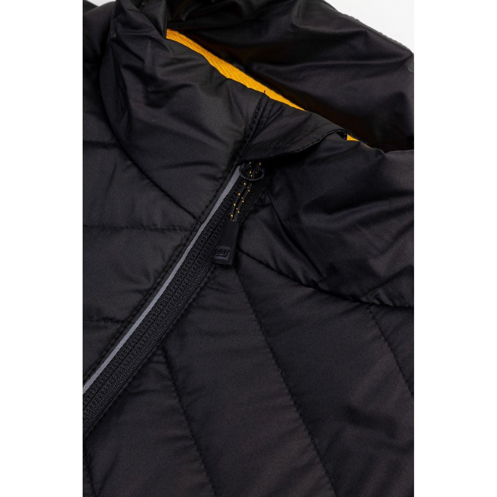 Caterpillar Trades Hybrid Body Warmer in Black/Yellow 