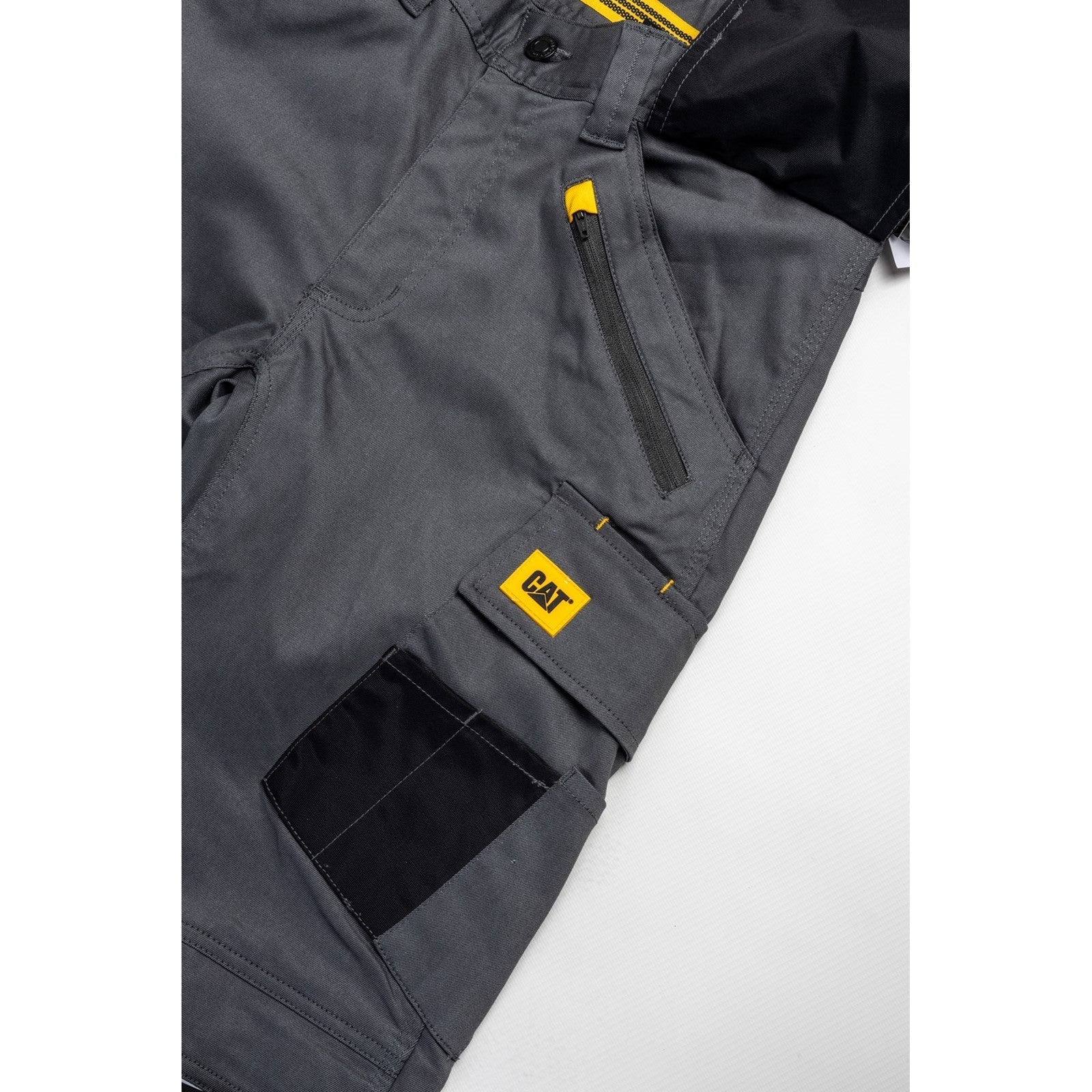 Caterpillar Stretch Pocket Trouser in Dark Shadow Black