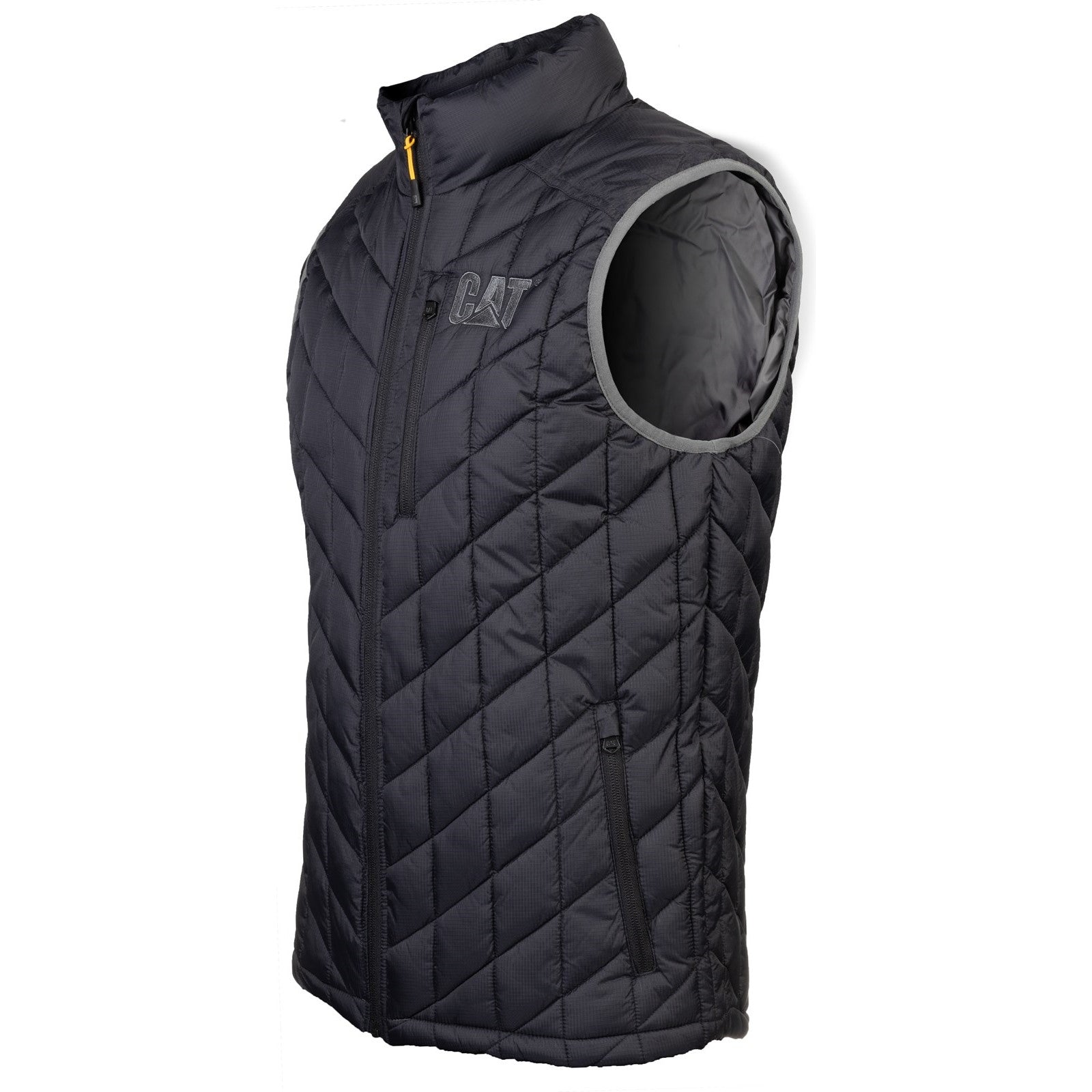 Caterpillar Insulated Vest in Black Charcoal 