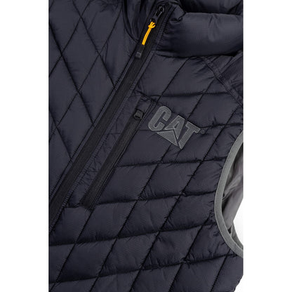 Caterpillar Insulated Vest in Black Charcoal 