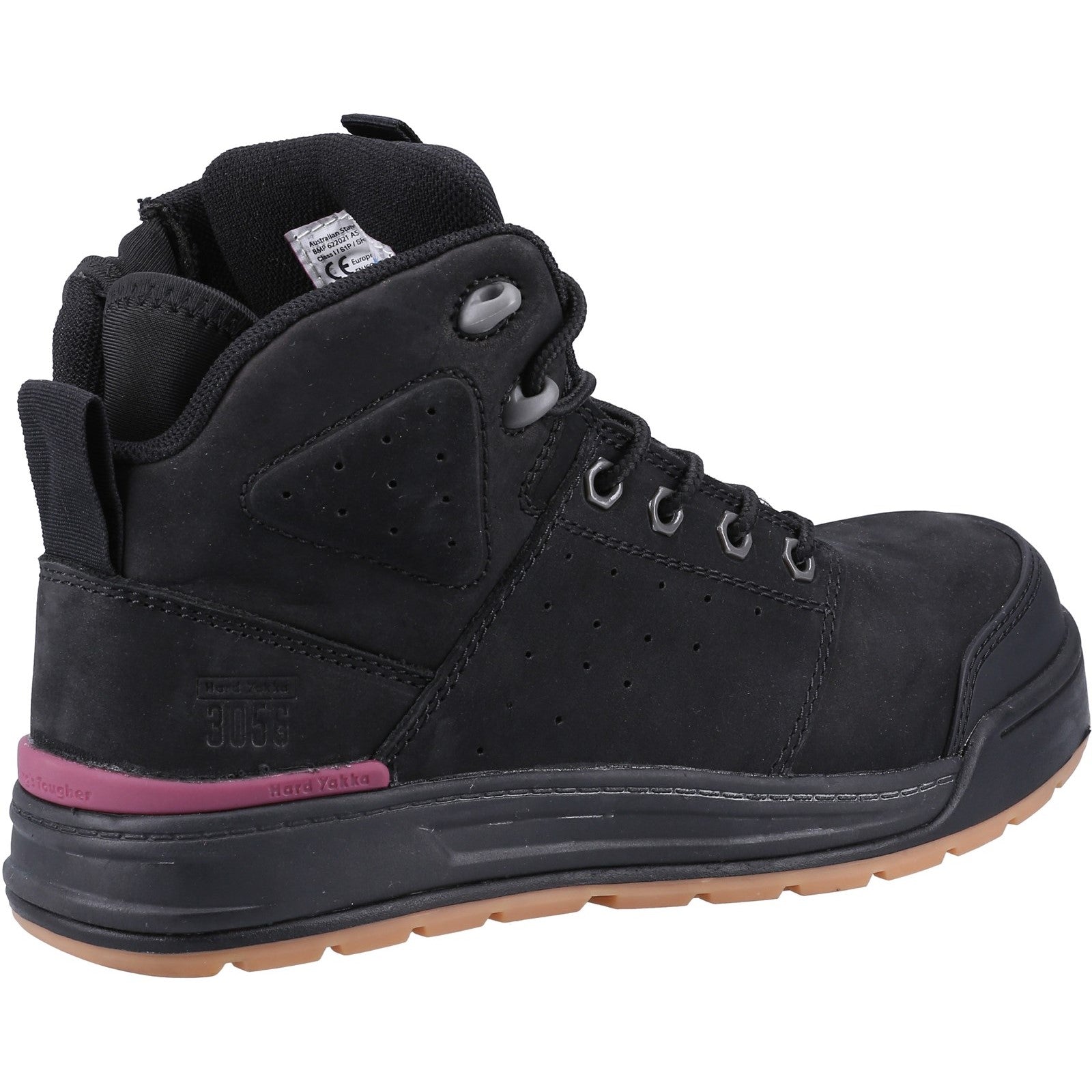 Hard Yakka 3056 PR Side Zip Safety Boot in Black 