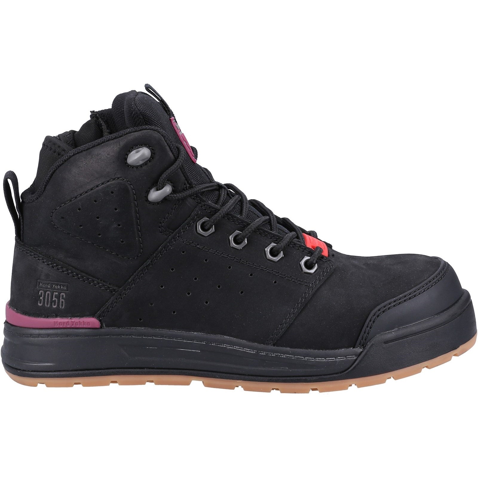 Hard Yakka 3056 PR Side Zip Safety Boot in Black 