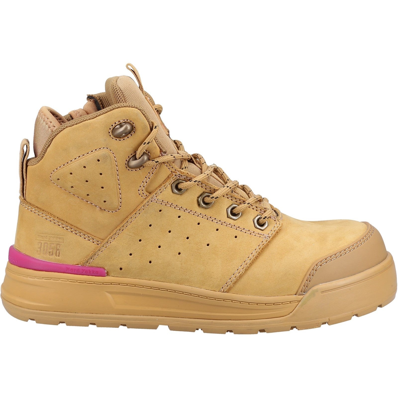 Hard Yakka 3056 PR Side Zip Safety Boot in Wheat 