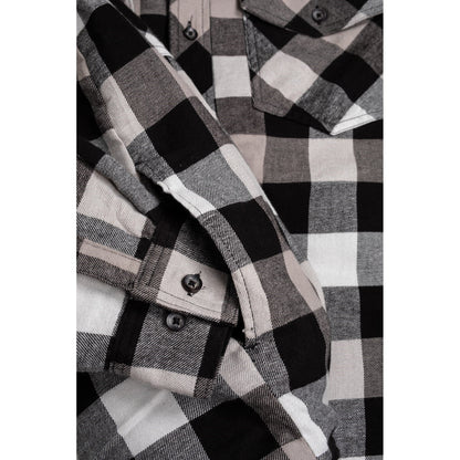 Hard Yakka Quilted Flannel Shacket in Grey 