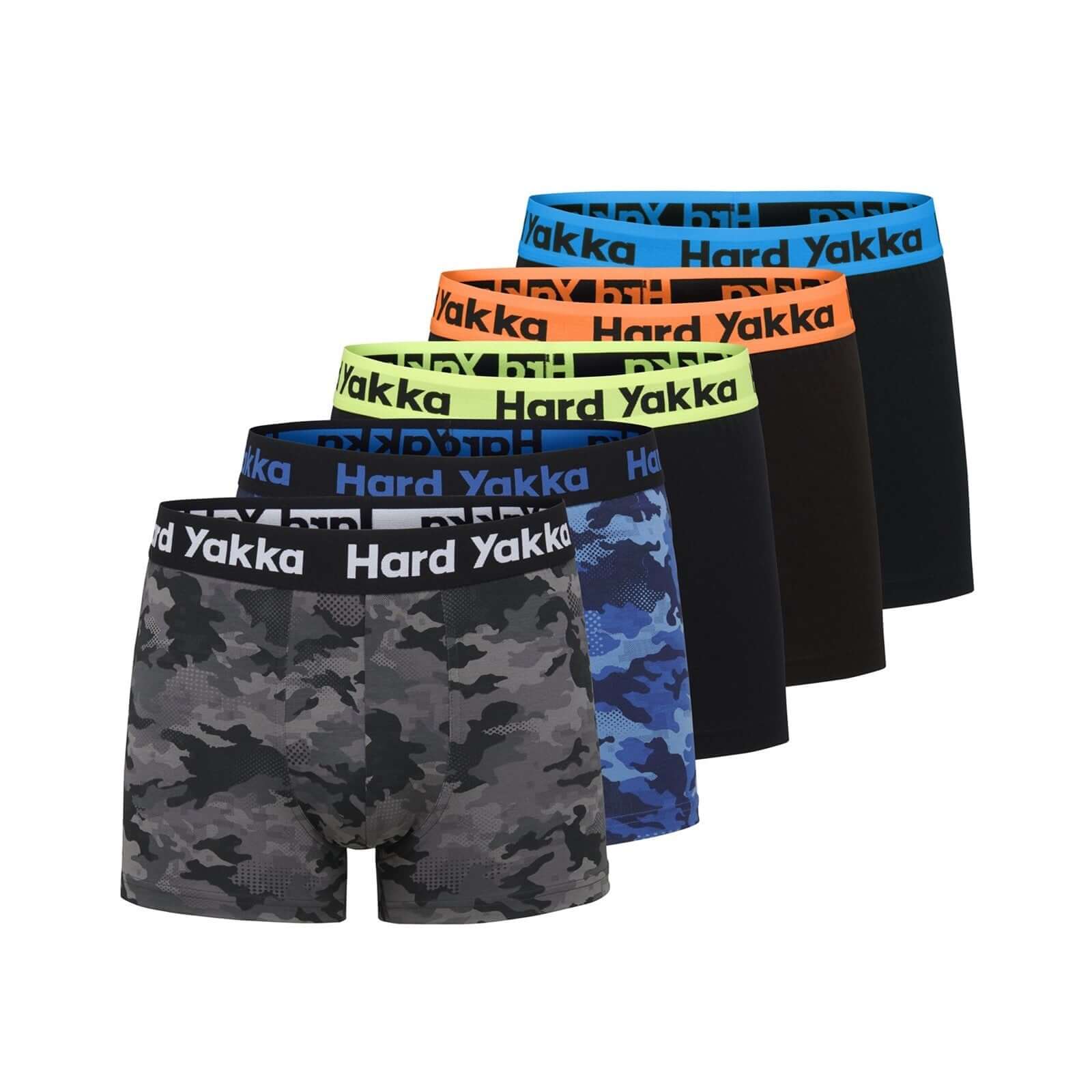 Hard Yakka Cotton Trunk Five Pack in Multi