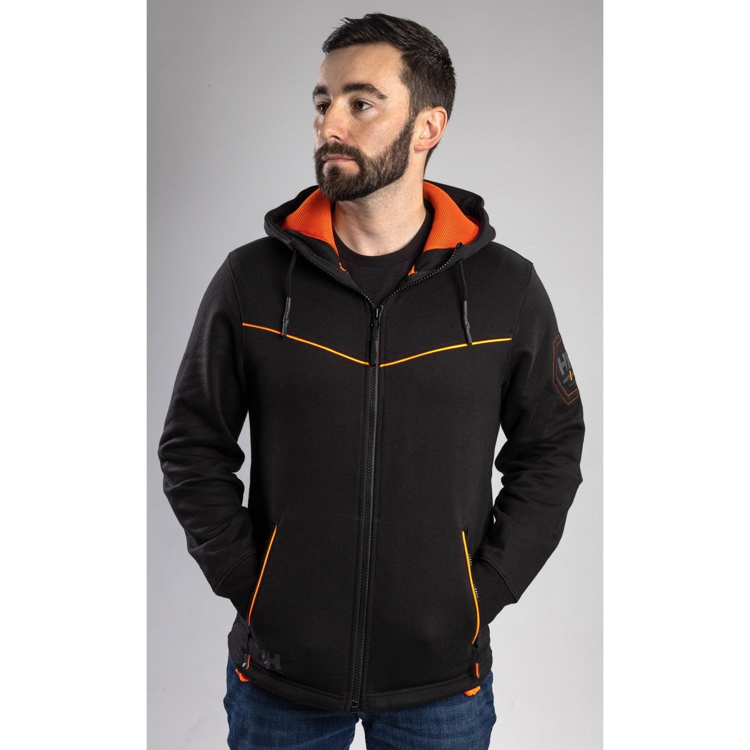 Full Zip Hoodie Champion Hoodie Gold And Black Helly Hansen