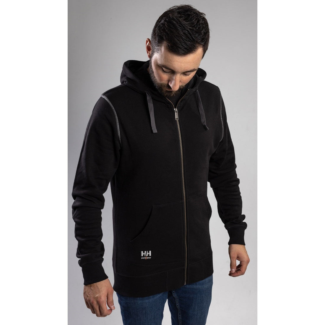 Helly Hansen Oxford Zip Hoodie in Black 