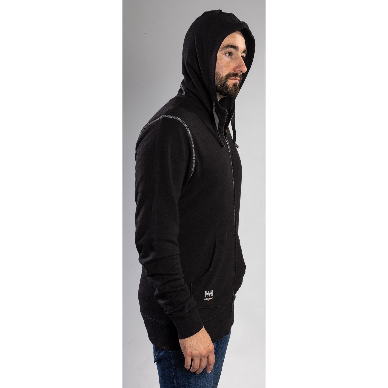 Helly Hansen Oxford Zip Hoodie in Black 