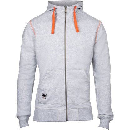 Helly Hansen Oxford Zip Hoodie in Grey Melange 