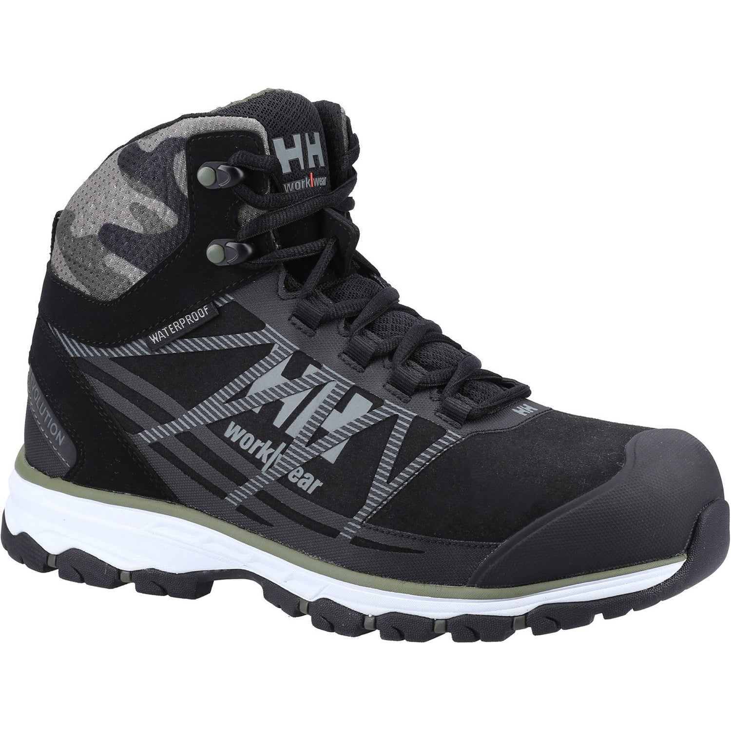 Helly Hansen Chelsea Evolution Mid Safety Boot in Camo 