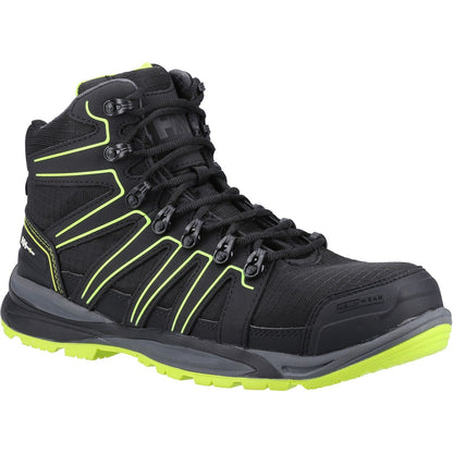 Helly Hansen Addvis Mid S3 Safety Boot in Black/Yellow