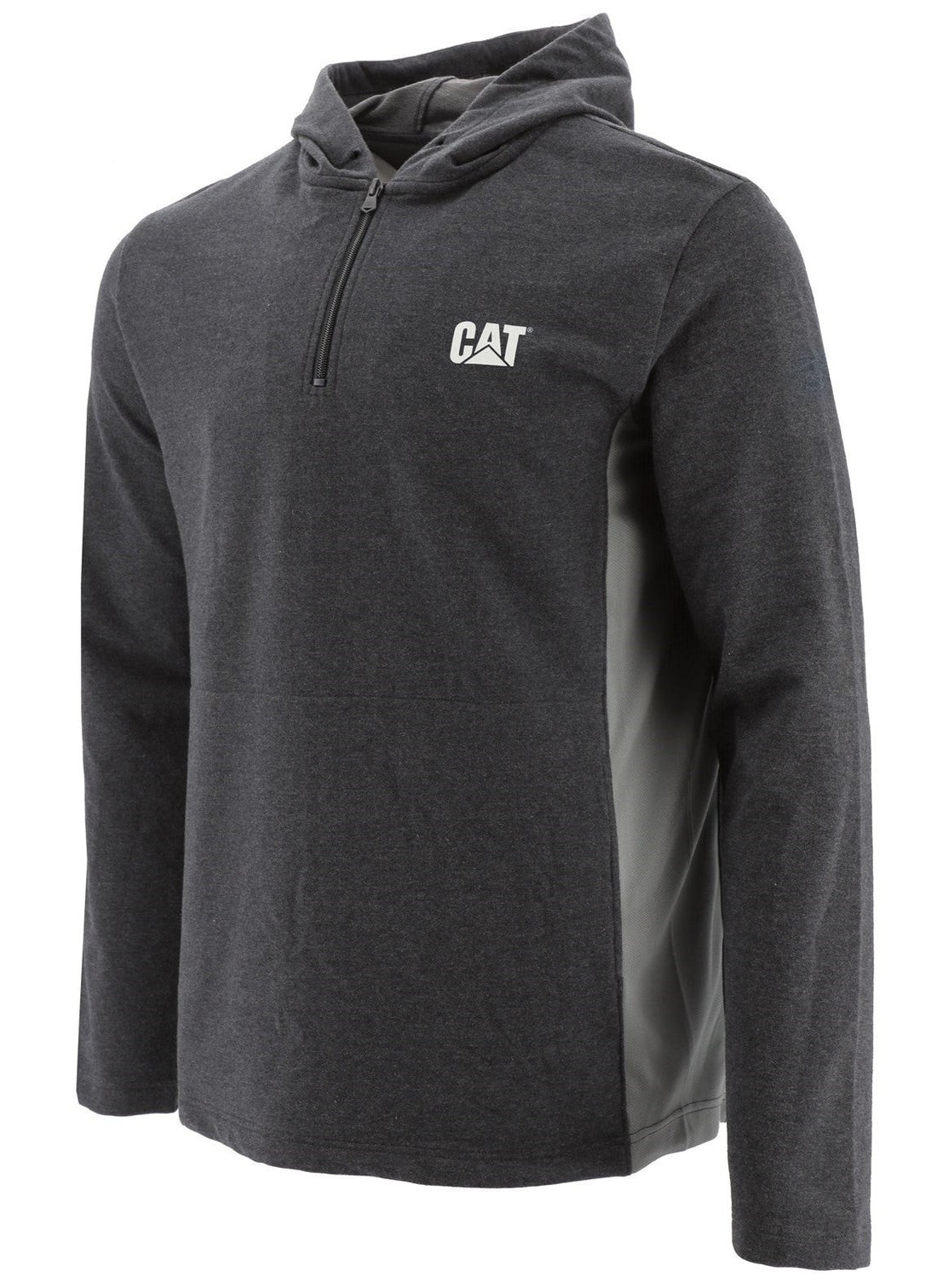 Caterpillar Coolmax Quarter Zip Hoodie in Black 